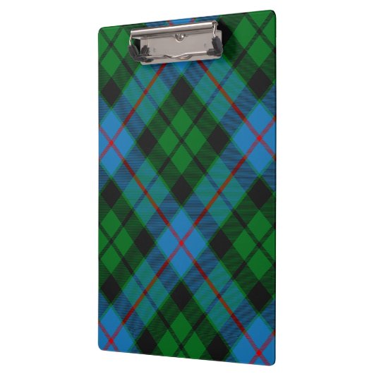 Clan Morrison Junting Tartan Clipboard Klemmbrett (Links)
