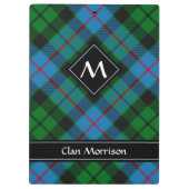 Clan Morrison Junting Tartan Clipboard Klemmbrett (Rückseite)