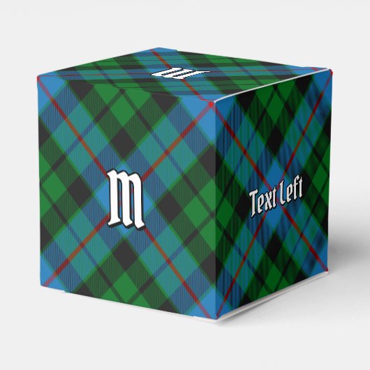 Clan Morrison Junting Tartan Favor Box Geschenkschachtel (Rückseite)