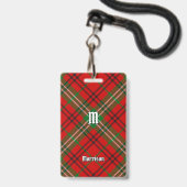 Clan Morrison Red Tartan Abzeichen Ausweis (Vorderseite mit Lanyard)