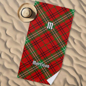 Clan Morrison Red Tartan Beach Towel Strandtuch