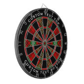 Clan Morrison Red Tartan Dart Board Dartscheibe (Vorderseite Links)