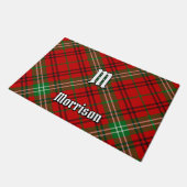 Clan Morrison Red Tartan Doormat Fußmatte (Schrägansicht)