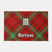 Clan Morrison Red Tartan Doormat Fußmatte (Vorderseite)