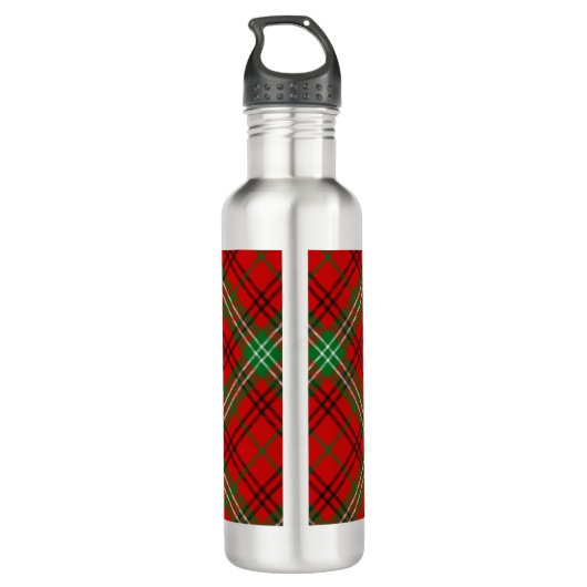 Clan Morrison Red Tartan Edelstahlflasche (Rückseite)