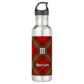 Clan Morrison Red Tartan Edelstahlflasche (Vorderseite)