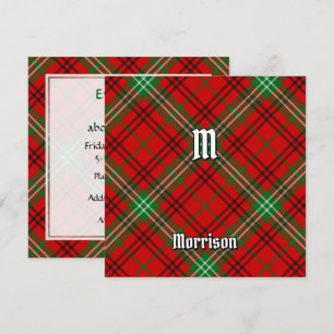 Clan Morrison Red Tartan Einladung