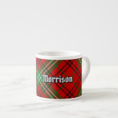 Clan Morrison Red Tartan Espresso Cup Espressotasse (Vorderseite Rechts)
