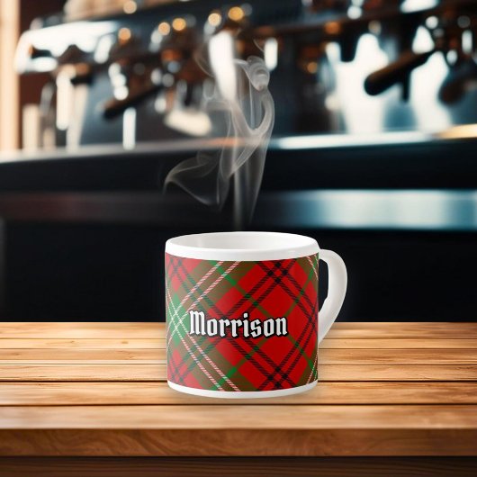 Clan Morrison Red Tartan Espresso Cup Espressotasse