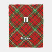 Clan Morrison Red Tartan Fleece Blanket (Vorderseite)