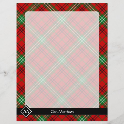 Clan Morrison Red Tartan Flyer (Vorne)