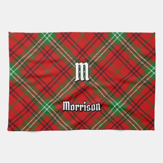 Clan Morrison Red Tartan Küchentuch (Horizontal)