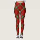 Clan Morrison Red Tartan Leggings (Vorderseite)