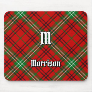 Clan Morrison Red Tartan Mouse Pad Mousepad