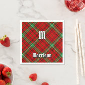 Clan Morrison Red Tartan Napkins Serviette (Beispiel)