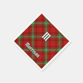 Clan Morrison Red Tartan Napkins Serviette (Ecke)