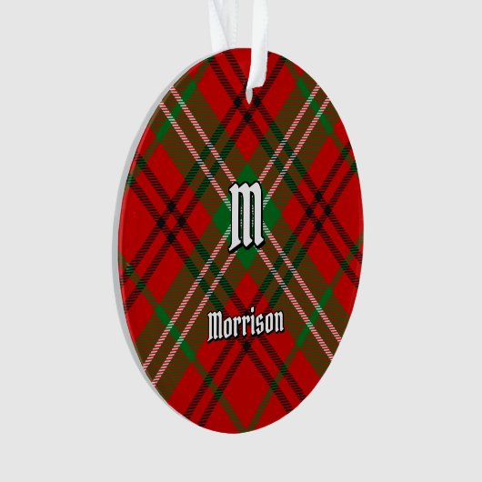 Clan Morrison Red Tartan Ornament (Vorderseite)