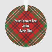 Clan Morrison Red Tartan Ornament (Rückseite)