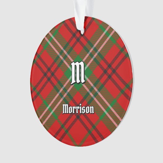 Clan Morrison Red Tartan Ornament (Vorderseite)