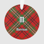 Clan Morrison Red Tartan Ornament (Vorderseite)