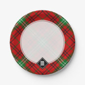 Clan Morrison Red Tartan Paper Tellers Pappteller (Vorderseite)