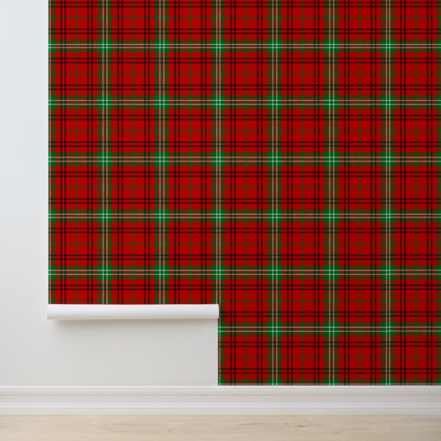 Clan Morrison Red Tartan Tapete (Anwendung)