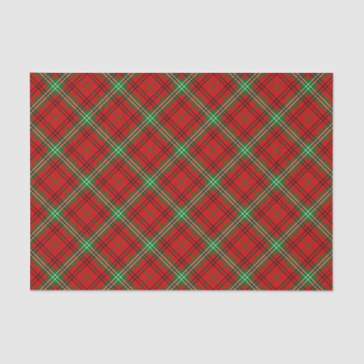 Clan Morrison Red Tartan Tissue Paper Seidenpapier (Vorderseite)