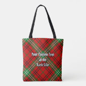 Clan Morrison Red Tartan Tote Bag Tasche (Rückseite)