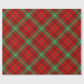 Clan Morrison Red Tartan Wrapping Paper Geschenkpapier (Flach)