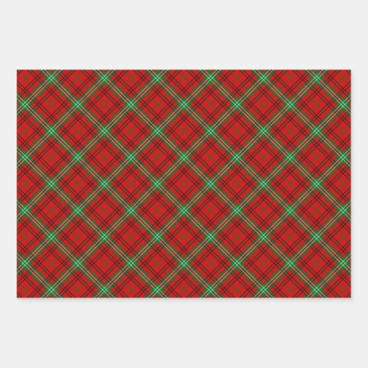 Clan Morrison Red Tartan Wrapping Paper Sheets Geschenkpapier Set (Vorderseite 2)
