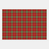 Clan Morrison Red Tartan Wrapping Paper Sheets Geschenkpapier Set (Vorderseite)