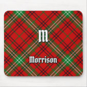 Clan Morrison Rot Tartan Mauspad (Vorne)