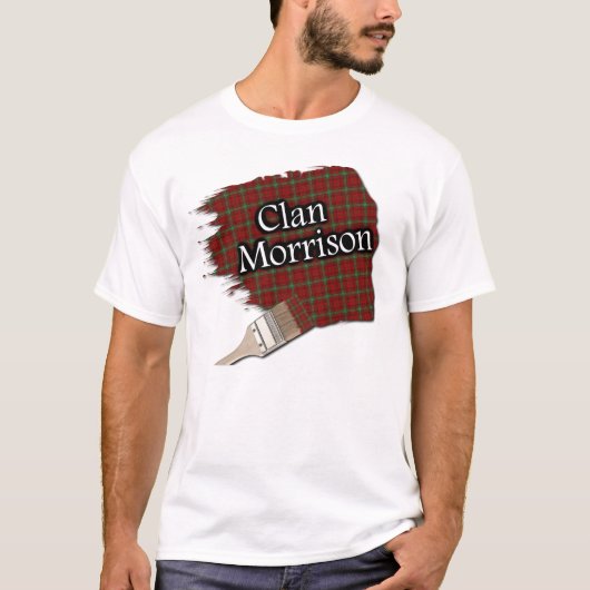 Clan Morrison Scottish Tartan Paint Shirt (Vorderseite)