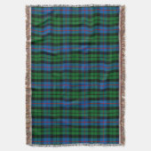 Clan Morrison Tartan Kariert Decke (Vorderseite Vertikal)