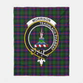 Clan Morrison Tartan Kariert Fleecedecke (Vorderseite)