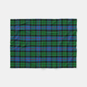 Clan Morrison Tartan Kariert Fleecedecke (Vorderseite (Horizontal))