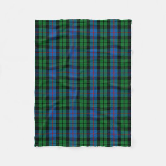 Clan Morrison Tartan Kariert Fleecedecke (Vorderseite)