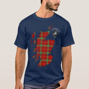 Clan Morrison Tartan Karte & Wappen T - Shirt