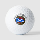 Clan Morrison Tartan Knot & Flag Golfball (Vorderseite)