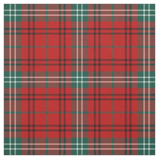Clan Morrison Tartan Red and Green Kariert Stoff (Muster)