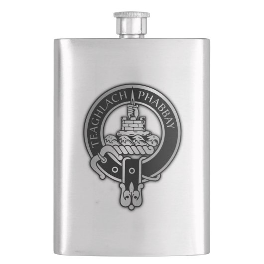 Clan Morrison Wappen Flask Flachmann (Vorderseite)