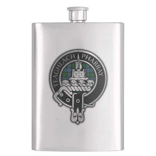 Clan Morrison Wappen & Jagd Flachmann (Vorderseite)