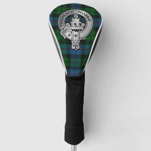 Clan Morrison Wappen & Jagd Tartan Golf Head Cov Golf Headcover (Vorderseite)