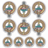 Clan Morrison Wappen Sticker Set (Vorderseite)