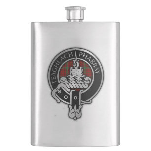 Clan Morrison Wappen & Tartan Flask Flachmann
