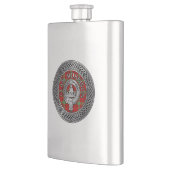Clan Morrison Wappen & Tartan Knot Flask Flachmann (Links)