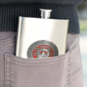 Clan Morrison Wappen & Tartan Knot Flask Flachmann (Beispiel)