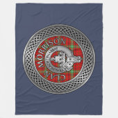 Clan Morrison Wappen & Tartan Knot Fleece Blanket (Vorderseite)