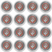 Clan Morrison Wappen & Tartan Knot Sticker (Vorderseite)