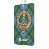 Clan Morrison Wappen über die Jagd auf Tartan Autolufterfrischer (Links)